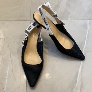 Jadior black shoes, size 38, black slingback